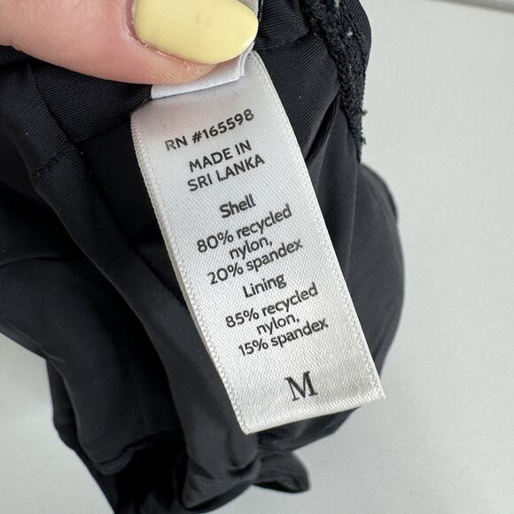 Andie One Piece Swimsuit Womens Medium Black Plunge V Neck Monique Bathing Suit - Picture 13 of 15